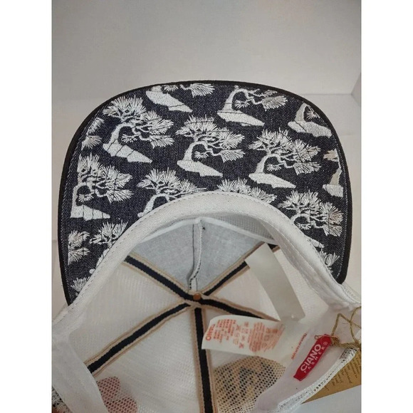 Ciano Farmer Baseball Hat Asian Embroidery Mesh Snapback Truckers Samurai - Picture 10 of 15